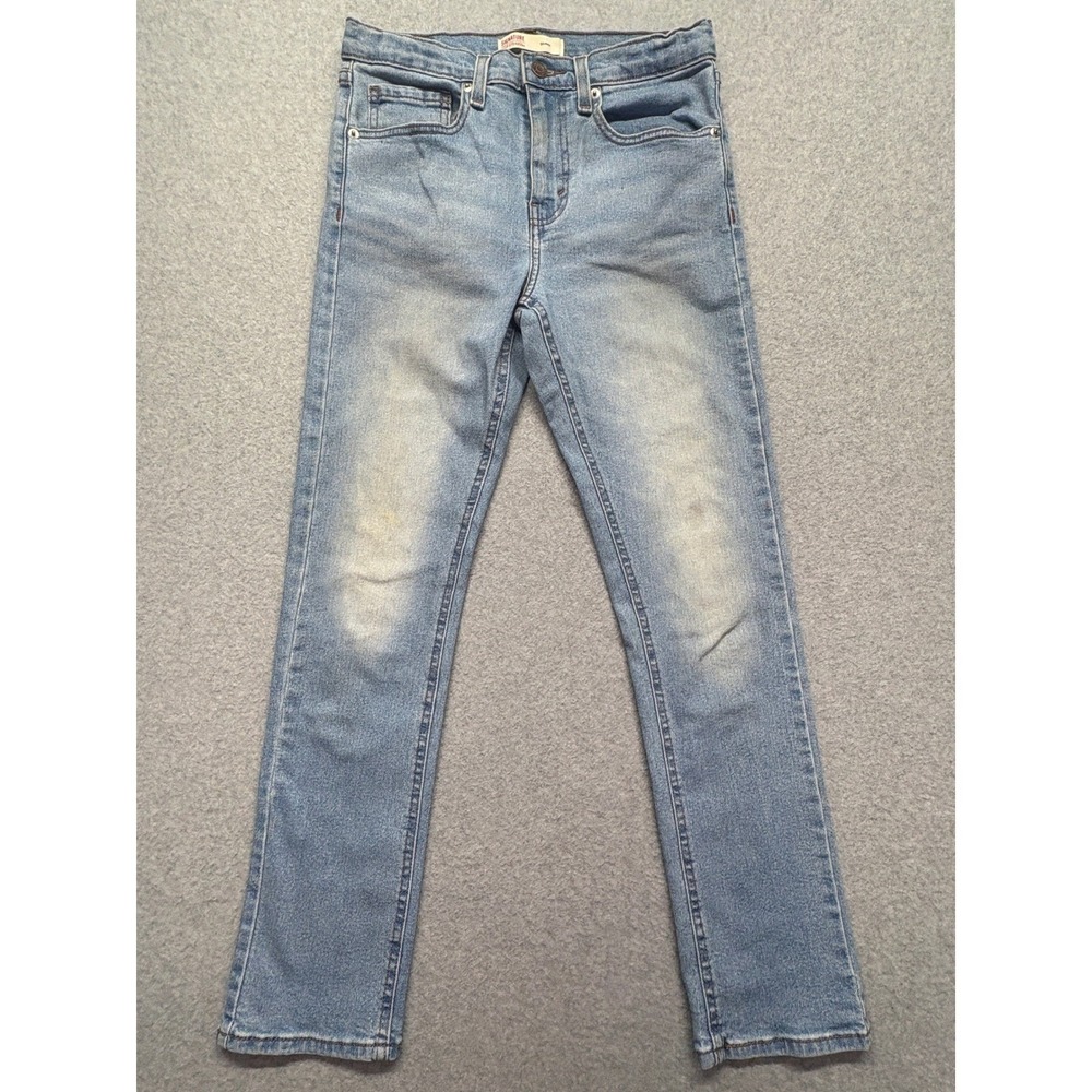 Signature Levi Strauss Boys Skinny Jeans Light Wash Blue Size 16 Regular A3064
